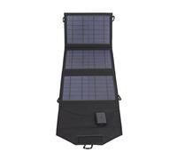 Aolidsive Chargeur Solaire Pliable en Polysilicium, 10,5 W, 5 V, Sortie USB, Conversion à 19%, Portable avec Crochets pour Le Camping, la Randonnée, Les Voyages, Les Utilisateurs en Plein Air