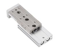 Aolidsive Cylindre Coulissant Pneumatique de 8 Mm, Alliage d'aluminium et Acier Inoxydable avec Fonction Linéaire Double Coulissante, Idéal pour les Systèmes Pneumatiques et les Applications
