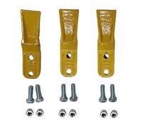 Aolidsive Dents de Godet de Pelle 23 Série 230, Remplacement en Acier au Carbone forgé pour Pelle Rétro Compacte, Accessoires de Creusement de Tranchées