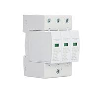 Aolidsive Dispositif de Protection Contre Les Surtensions Parafoudre de Protection de Tension 100 KA 2P 275 V avec Montage sur Rail DIN de Conception Compacte pour Les Installateurs de Panneaux (3P