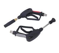 Aolidsive Ensemble de Pistolets pour Nettoyeur Haute Pression en Acier Inoxydable, Laiton, ABS, Pistolet à Gâchette pour Nettoyeur Haute Pression 5000 PSI 10,57 GPM avec Mousse et Buses de (Filetage