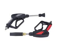 Aolidsive Ensemble de Pistolets pour Nettoyeur Haute Pression en Acier Inoxydable, Laiton, ABS, Pistolet à Gâchette pour Nettoyeur Haute Pression 5000 PSI 10,57 GPM avec Mousse et Buses de