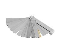 Aolidsive Jauge D'épaisseur Métrique 0,04-0,8 Mm Jauge D'épaisseur en Acier à 25 Lames Lignes Gravées au avec Revêtement D' de Protection pour Mesurer les écarts de Bougies D'allumage