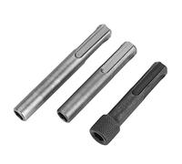Aolidsive Jeu d'adaptateurs de Douilles SDS 3 Pièces, Porte-embout en Acier chromé pour Perceuse électrique, Convertisseur Hexagonal 1/4 Pouces, Idéal pour les Utilisateurs de Perceuse à Percussion