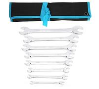 Aolidsive Jeu de 9 Clés à Fourche Double 45 Acier pour Travaux