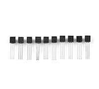Aolidsive Kit D'assortiment de Transistors en Silicium, 200 Pièces, 10 Valeurs, BC337 BC327 2N2222 2N2907 2N3904 2N3906 S8050 S8550 A1015 C1815 avec Marquage Clair dans une Boîte de