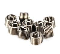 Aolidsive Kit de Réparation de Filetage, Insert de Filetage en Acier Inoxydable 304 M5 X 0,8 X 1,5D, Manchon de Réparation de Haute Résistance pour la de Trous Filetés en Aluminium, Zinc et Plastique
