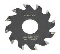 Aolidsive Lame de Scie Lame de Scie à Rainurer en Alliage 63x1,5x20x12 Plaque d'acier en Alliage Dur 12 Dents 12000 Tr/min pour la Coupe de Carreaux de Métal Non Ferreux en Plastique et en Bois