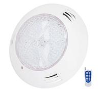Aolidsive Lumière sous-Marine RVB pour Piscine avec Boîtier PC ABS 300 LED 18 W AC12 V IP68 Télécommande 7 Couleurs 3 Modes pour Piscine, Spa, Fontaine, Paysage Extérieur