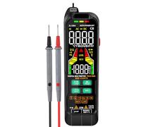 Aolidsive Multimètre Numérique avec Vraie Valeur Efficace, Détection de | Mesure de Tension AC,DC, Testeur de capacité et de Température, Plage Automatique et Manuelle, Lampe de Poche, Alarme