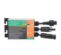 Aolidsive Onduleur Solaire, onduleur en Alliage d'aluminium 180 W AC 220 V à Onde Sinusoïdale, Protection de Circuit Empilable pour Camping, Camping-Car, Utilisation de l'énergie Solaire