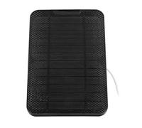Aolidsive Panneau Solaire Panneau d'extension Solaire Monocristallin 6 V 4 W Sortie USB IP65 étanche avec Support Réglable pour Caméra de sécurité, Surveillance Extérieure et Téléphones (BLACK)