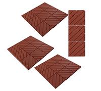 Aolidsive Plastique Emboîtable Dalle de Terrasse Extérieur Imperméable
