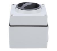 Aolidsive Prise de Commutateur étanche Extérieure, Ignifuge, Prise de Commutateur d'isolation PC 250 V, 4 Boutons avec Indicateurs, Commande Marche/arrêt Rotative Anti-poussière pour Usage (4P50A)