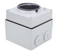 Aolidsive Prise de Commutateur étanche Extérieure, Ignifuge, Prise de Commutateur d'isolation PC 250 V, 4 Boutons avec Indicateurs, Commande Marche/arrêt Rotative Anti-poussière pour Usage (4P32A)