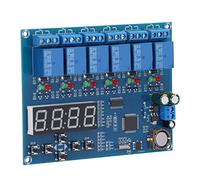 Aolidsive Relais temporisé Multifonction 5 Canaux, 12 V CA CC | Réglage indépendant du temps par circuit, précision de 1 minute, contrôle de chaudière de pompe à moteur, PCB en cuivre de