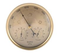 Aolidsive Thermomètre Baromètre Hygromètre, Station de Prévision Météorologique à Cadran en Alliage d'aluminium pour une Utilisation Intérieure et Extérieure, Lectures Précises pour Serre Domestique