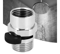 Aolidsive Valve de Pomme de Douche en Cuivre et Céramique, Vanne de Commande de Douche F1 2 Pouces M1 2 Pouces, Adaptateur d'arrêt de Débit pour Salle de Bains, Pulvérisateur Portatif, Contrôle de