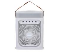 Aolidsive Ventilateur de Climatiseur Portable, Rafraîchisseur évaporatif | Matériau ABS, Alimenté par USB, Flux D'air Réglable à 60°, Minuterie de 1 à 3 Heures, Arrêt Automatique