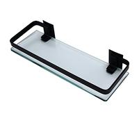 Aolidsive Verrière de Salle de Bain en Verre trempé de 10 Mm D'épaisseur, | Rangement à un niveau pour vanité, support en brossé, organisateur de shampoing et de savon, présentoir de salon, support