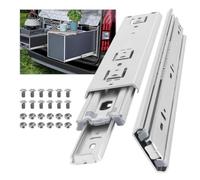 AOLISHENG Glissière de tiroir pour charges lourdes, capacité de charge jusqu'à 68 KG, sans serrure,Extension 300 350 400 450 500 550 600 650 700 750 800 850 900 950 1000mm, 1 Paire (2 pièces)