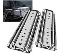 AOLISHENG Glissiere Pour Tiroir Charge Lourde 450 mm Charge 220 kg Pour Camping & Car Van Garage Coulisse Tiroir Sortie Totale Rail Coulissant Industriel Glissière a Bille Latéral 1 Paire(2 pièces)