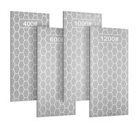 Aolso Aiguiser Diamantées, 4 Pièces Pierre a Aiguiser Affutage Diamant Couteau Surface Nid d'Abeille,400/600/1000/1200 Pierre à Aiguiser Diamantée, pour Outils D'extérieur de Cuisine