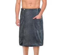 Aomig Serviette à Sauna pour Kilt Homme, Drap de Bain Grande Taille, Serviette de Bain à Boutons, Adaptée à La Salle de Sport, à La Douche, Au Sauna, Au Spa et à La Plage (70 Cm X 140 Cm)