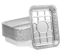 AONEGOLD Lot de 25 bacs d'égouttement aluminium jetables pour barbecue Weber Spirit, Genesis, Traveler, série Q, dimensions 21,6 x 15,2 cm