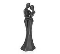 Aoneky Statue Couple S'embrasse en Fer - Cadeau Symbolique pour 41 Ans Anniversaire de Mariage St Valentin Noël Couple Amoureux - Figurine Romantique pour Décoration Salon étagère Meuble