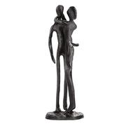 Aoneky Statuette Couple - Sculpture en Fer - Statue Amour - Décoration de Maison ou de Bureau (Sauter au Cou)