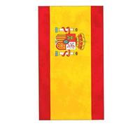 AOOEDM Drapeau de l'Espagne Serviettes de Plage Draps de Bain Grande Couverture de Serviette pour Femmes Hommes Couverture 27,5 x 16 Pouces
