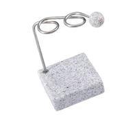 AOOOWER Support de brosse à dents moderne pour salle de bain avec cadre en métal antirouille et base en marbre stable - Accessoire de salle de bain familial