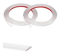 AOOSU Baguette de Finition, 2 Rouleaux 5M*8MM Moulures Décoratives Autocollantes, Moulure Adhesive Bordure de Finition, Moulure Autocollante Murale PVC pour Mur Meubles Plafond Armoire Plancher