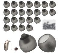 AOOSU Dômes pour Appareils Auditifs, 26 Pièces Dômes pour Prothèses Auditives, Dôme en Silicone Souple, Embouts de Remplacement pour La Maggior Parte Degli Apparecchi Acustici