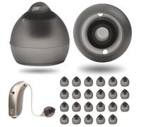 AOOSU Dômes pour Appareils Auditifs, 26 Pièces Dômes pour Prothèses Auditives, Dôme en Silicone Souple, Embouts de Remplacement pour La Maggior Parte Degli Apparecchi Acustici