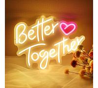 AOOTE Enseigne Lumineuse Neon, Décoration au Néon, Lampe Néon LED Décoration de Fête d'anniversaire, Décoration Murale pour Chambre d'enfants, Fête de Mariage, Bar, Salle de Jeux, Chambre