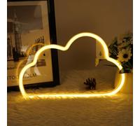 AOOTE Lampe Néon LED en Forme de Nuage, Enseigne Lumineuse Neon Deco, Néon Décoration Murale, Neon Signe pour Décoration Murale, Chambre à Coucher, Bar, Mariage, Fête, Anniversaire