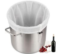 AOOTE Sac de Filtration Réutilisable,2pcs 250 Micron Sac de Brassage avec Boucle fixe, 66 * 56cm Sacs Filtrants pour Vin, Bière, Filtre à Fruits, Lait Végétal,Tous Les Grains de Brassage