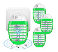 AOOWU Anti Moustique Lampe, 4PCS Moustique Tueur Lampe, Lampe UV Tueur d'Insectes Electrique, Destructeur de Mouches Intérieur, Piège à Mouches Efficace, Tuer Les moustiques et Autres Insectes Volants