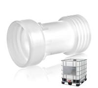 AOOWU Boutté Rallonge de cuve 1000 L, Rallonge pour réservoir avec Joint, Entretoise Droite S60 x 6 IBC, Rallonge entretoise Adaptateur Filetage Grossier vers S60 x 6, IBC adaptateurs S60 x 6