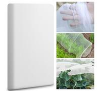 AOOWU Filet anti-insectes, à mailles fines, 3 x 6 m, pour jardin, potager, plantes, plantes, légumes, fleurs, jardin, verger, blanc
