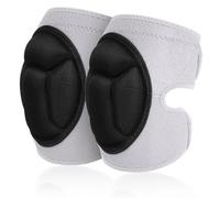 AOOWU Genouillères de protection, 2 Genouillère Travail Avec 20MM Mousse Coussin, Anti-collision Éponge Épaisse Genouillere, pour Jardinage Travaux Carreleur Construction Nettoyage Jogging Volley-ball