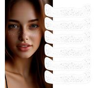 AOOWU Tatouages Métalliques Imperméables, 6PC Feuilles Métal Tatouages Temporaires, Taches Rousseur Faux Tatouage Femmes, Faux Autocollants Tatouage Scintillants,Festival Halloween Costumes Fêtes Noël