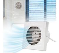 Aopunly 100 mm Temporisateur Ventilateur Flux D'air Mural Extracteur Classique Cuisine Salle de Bains