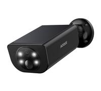 AOQEE Camera Exterieure sans Fil Solaire- 2K Camera Surveillance WiFi Exterieure Panneau Solaire intégré, Étanche IP65, Détection Humaine AI, 2.4GHz WiFi, Alerte Instantané PIR (Noire)