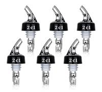 Aoreun Becs à Liqueur, 6 pièces 2 ec verseur alcool Auto-Pour Bec verseur alcool Auto-Pour doseur à Alcool pour Le Vin, l'alcool, les Cocktails et L'huile (2cl)