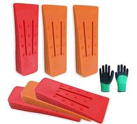 Aoreun Coins D'Abattage D'Arbres, 6Pcs ABS Plastique Cale D'abattage, 15cm cales Kit Coins D'abattage Pour Tronçonneuses, coin bucheron pour Guider la stabilisation de l'arbre, pour la foresterie