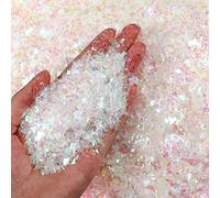 Aoriher Neige Scintillante de Noël 8,8 oz Fausse Neige Métallique Irisée pour Artisanat Confettis en Aluminium Flocons d'Aluminium Décor de Poudre de Flocage Neige Artificielle pour Arbre de Noël