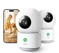 aosu 2K Caméra Surveillance Intérieure WiFi, Vision Nocturne HD 10m, 5G/2.4 GHz WiFi, Détection Humaine AI, Camera IP 360°, Audio Bidirectionnel, pour Bébé/Animaux, Compatible avec Alexa